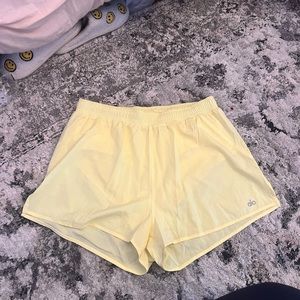 Light yellow Alo shorts!